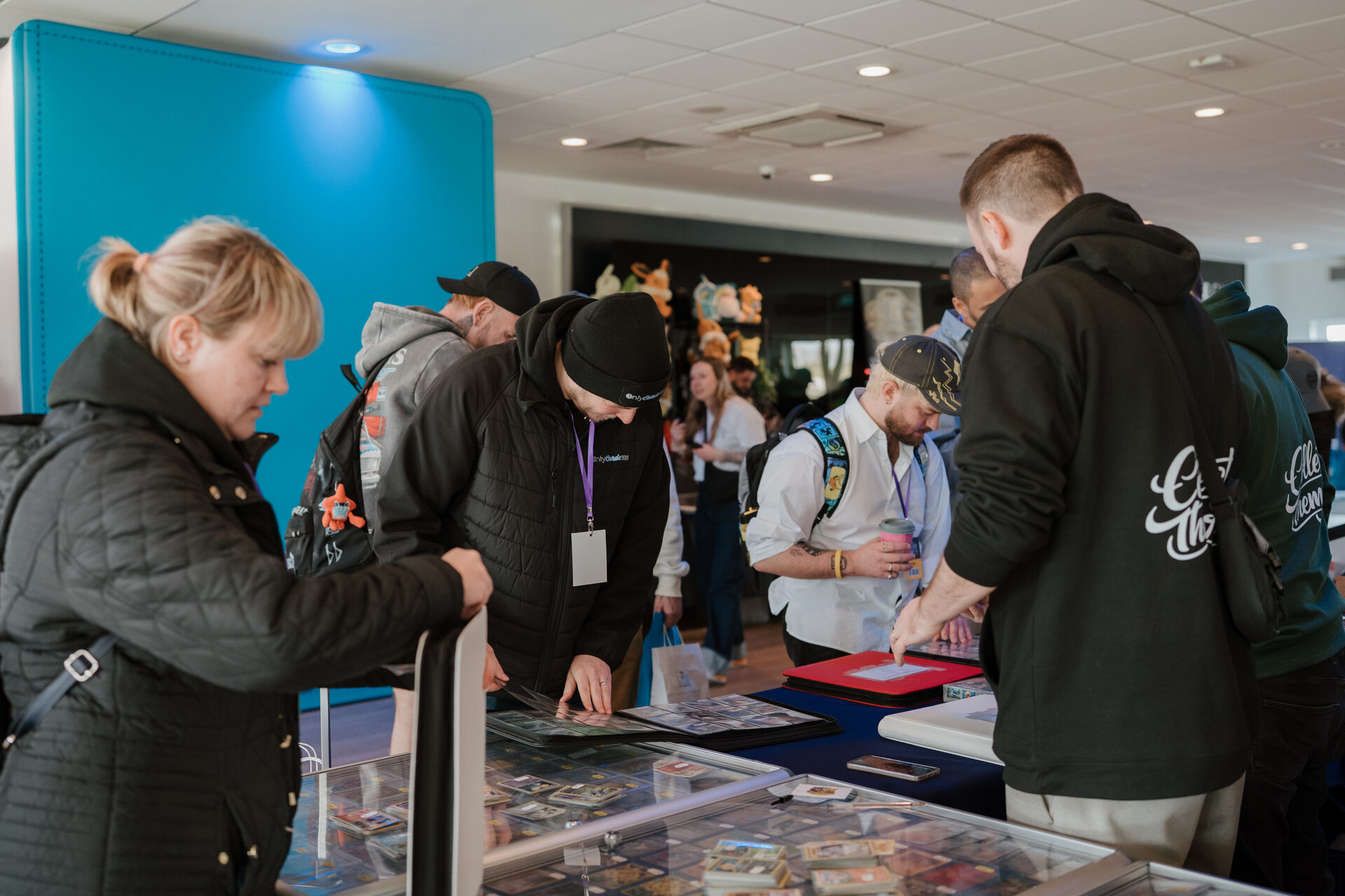 Attendees browsing vendor stalls at The Lab Con